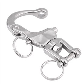 Mâchoire pivotante mousqueton en acier inoxydable 316 fermoirs métalliques élégants libèrent la mâchoire pivotante pour drisse d