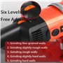 POGOAO 3000W Ponceuse à béton 2800 TR/Min avec 6 réglages de Vitesse, polisseuse de Sol avec 3 disques de meulage différents, po