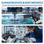 Pistolet Antistatique Pistolet à Air Ionisant Éliminateur d'électricité statique avec Générateur Haute Tension 7.0KV Aiguille Io