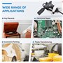 Pistolet Antistatique Pistolet à Air Ionisant Éliminateur d'électricité statique avec Générateur Haute Tension 7.0KV Aiguille Io