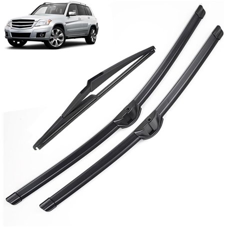 Essuie-glace pour véhicule Balais d'essuie-glace avant et arrière for Mercedes GLK X204 2008-2014 2013 2012 2011 2010 2009 acces