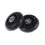Roulette Valise,Roue Valise 1 paire de substituts de substances de remplacement de métal gris Valse de valise 70x24mm Roue de ba