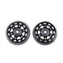 Roulette Valise,Roue Valise 1 paire de substituts de substances de remplacement de métal gris Valse de valise 70x24mm Roue de ba