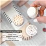 TZS First Austria Bain de Pied Bouillonnant - Appareil de Massage Pieds avec Chauffage, Bulles d'Air, 4 Rouleaux de Massage, 450