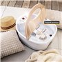 TZS First Austria Bain de Pied Bouillonnant - Appareil de Massage Pieds avec Chauffage, Bulles d'Air, 4 Rouleaux de Massage, 450