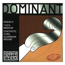 Cordes Thomastik Violon Dominant Noyau plein nylon Taille 1/2; Ré Alu.