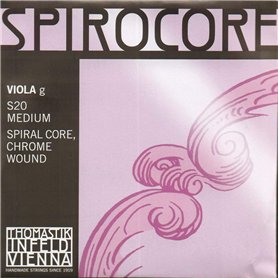 Thomastik Corde Alto 4/4 Spirocore - corde Sol noyau spirale filé Acier chromé