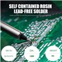 Étain à souder 1,0 mm - Sans plomb - Avec noyau de colophane - 20 g - Pour la réparation et le bricolage de composants de soudur