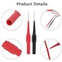 4 Pièces Sondes de Test pour Multimètre, Pointes de Touche Fines de 0.7 mm ABS, Pointes de Test Professionnelles avec Étui Prote