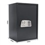 Rottner Jupiter 5 Coffre-Fort de Meuble avec Serrure électronique Ouverture d'urgence mécanique Anthracite 45 x 67 x 36 cm Étagè