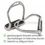 Amesbichler Étriers de sécurité étriers incurvés en acier inoxydable avec inserts interchangeables noirs – Étrier avec côté bomb
