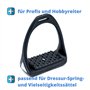 Reitsport Amesbichler Compositi Étriers en plastique flexible avec large surface d'appui Noir/rouge