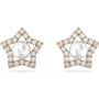 Swarovski Boucles d'oreilles Stella : PE Stud White/Ros 5645465 Marque