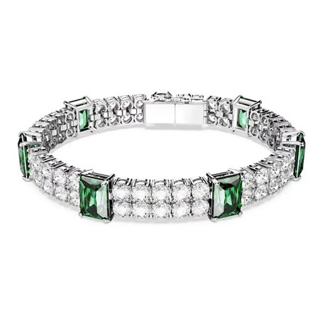 Bracelet Femme Matrix Swaroski Vert Plaqué Rhodium 5680407