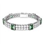 Bracelet Femme Matrix Swaroski Vert Plaqué Rhodium 5680407