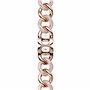 Swarovski Bracelet chaîne scintillant, pour Apple Watché 40 mm et 41 mm, ton doré rose, finition ton doré rose
