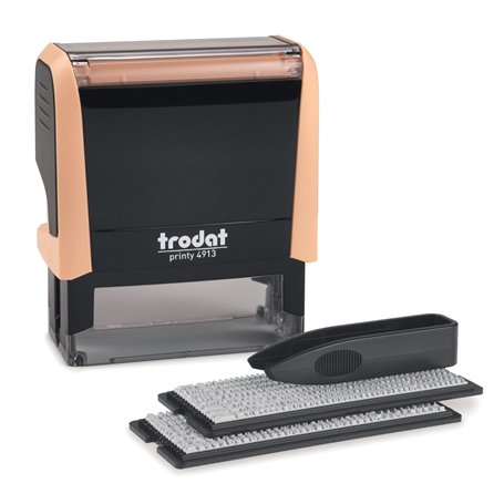 Trodat Printy 4913 Tampon auto-encreur à 5 lignes Noir 58 x 22 mm