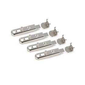Gedotec Verrou meuble acier Fermeture Porte | BALL | 50 x 13.5 mm - Receveur 9 mm | 4 Pièces | Finition Nickelée | Loquet de Ser