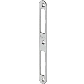Gedotec Plaque de fermeture en acier inoxydable - 1 plaque d'entrée pour porte de chambre - Tôle de fermeture plate DIN gauche e