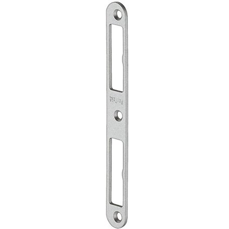 Gedotec Plaque de fermeture en acier inoxydable - 1 plaque d'entrée pour porte de chambre - Tôle de fermeture plate DIN gauche e
