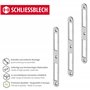 Gedotec Plaque de fermeture en acier inoxydable - 1 plaque d'entrée pour porte de chambre - Tôle de fermeture plate DIN gauche e