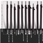 10Pcs Outil De Sculpture Sur Pierre Burins, Outils À Découper En Acier Tungstène En Bois En Pierre Section Sculptée Carbure Outi