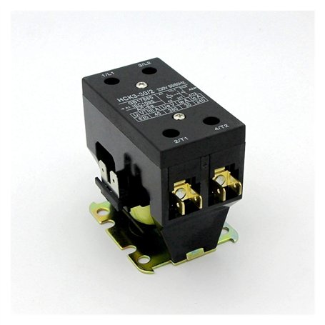 KVIVI Contacteur AC Domestique Contacteur de climatisation 30/2 30A pour la Commande de démarrage Moteur monophasé/compresseur 2