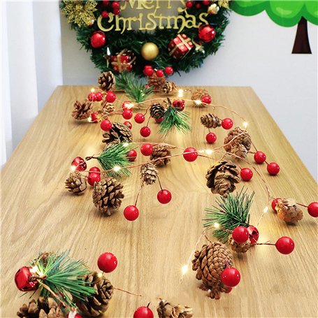 KINMRIS Calendrier de l'avent 2023 Guirlande de Noël avec lumières de 2