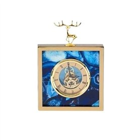 GBEVAUEIO Vintage Horloge de Table Vintage en métal