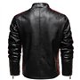 Veste en Cuir zippée Veste de Cowboy en Cuir PU for Homme