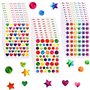 3420 Pcs Brillant Cercle Dot Autocollants Étincelle Couleur Codage Étiquettes 16 Couleurs Petit Rond Dot Autocollants Laser Colo