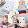 3420 Pcs Brillant Cercle Dot Autocollants Étincelle Couleur Codage Étiquettes 16 Couleurs Petit Rond Dot Autocollants Laser Colo