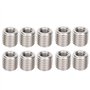 Eujgoov 10 Pièces Inserts de Filetage M10 Filetage Femelle M16 Filetage Mâle Inserts de Filetage en Acier Inoxydable Kit Outil d