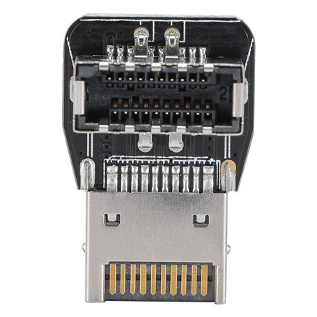 Adaptateur Avant Type-E Carte Mère PC USB3.1 10G Convertisseur de Coude de Direction à 90 Degrés PH74A.