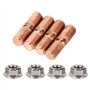 M10x1.50 50mm filetage T3 T4 T6 Kit de goujons Turbo haute résistance écrous à bride adaptés aux turbines et aux collecteurs sou