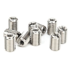 10pcs Filetage Insert écrou Réducteur Raccord de Tuyau Adaptateur Réducteur en Acier Inoxydable Fente Réparation Outil Manchon C