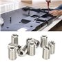 10pcs Filetage Insert écrou Réducteur Raccord de Tuyau Adaptateur Réducteur en Acier Inoxydable Fente Réparation Outil Manchon C