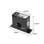 Transmetteur de courant alternatif, AC 0-50A à DC 0-5V Transducteur de courant alternatif émetteur de courant alternatif inducte