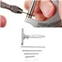 Kuuleyn Jauge de micromètre de Profondeur, 0.01mm Haute précision tête Ronde Profondeur micromètre jauge jauge Outil de Mesure +