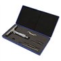 Kuuleyn Jauge de micromètre de Profondeur, 0.01mm Haute précision tête Ronde Profondeur micromètre jauge jauge Outil de Mesure +