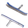 Kuuleyn Brosses de Piscine pour Nettoyer Les Murs de Piscine, 18 Pouces Brosse en Acier de Piscine Murs inférieurs Fournitures d