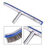 Kuuleyn Brosses de Piscine pour Nettoyer Les Murs de Piscine, 18 Pouces Brosse en Acier de Piscine Murs inférieurs Fournitures d