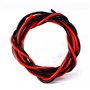 Niiyen Spoo de Fil de Silicone, Fil de Silicone de Calibre 18 5 pi Rouge et 5 pi Noir Fil de cuivre toronné Flexible 18 AWG pour