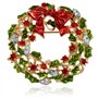 Broche De Noël Broche pour Famille des Épingles De Couronne d'arbre De Noël Ensemble De Décoration De Fête en Mignonne Cadeaux D