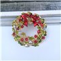 Broche De Noël Broche pour Famille des Épingles De Couronne d'arbre De Noël Ensemble De Décoration De Fête en Mignonne Cadeaux D