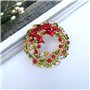 Broche De Noël Broche pour Famille des Épingles De Couronne d'arbre De Noël Ensemble De Décoration De Fête en Mignonne Cadeaux D