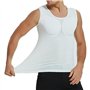 MECKOZ Chemise Adulte à Faux Muscles Pectoraux pour Hommes
