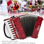 Accordéon, Piano Accordéon 8 basse 22 instrument clé avec accordéon Sangle accordéon accordéon bouton pour adulte Accordéons pro