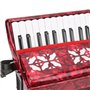 Accordéon, Piano Accordéon 8 basse 22 instrument clé avec accordéon Sangle accordéon accordéon bouton pour adulte Accordéons pro