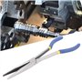 Pince à bec long et pointu de 28 cm, pince à bec effilé en acier avec poignée antidérapante for la réparation d'outils à main, a